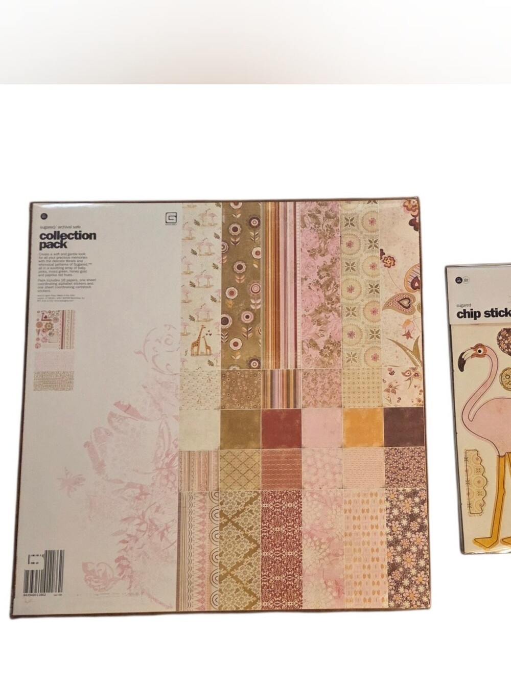 Basic Grey SUGARED 12 x 12 Collection Pack and matching Chip Stickers *RETIRED*